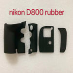 Body Rubber Cover Grip + Bottom + Rear Thumb +FX Side Rubber for Nikon D800 d800