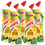 HARPIC Lot de 5 Gels WC - Nettoyant Fraicheur d'Ailleurs Parfum Fruits Exotiques 750 ml