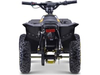 Triton Quad Hiperfect Batteridrevet Gul 35Km/T + 1000W Børsteløs Motor + Pumpede Hjul + Setejustering