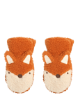 JoJo Maman Bébé Kids' Fox Borg Mittens, Rust/Multi