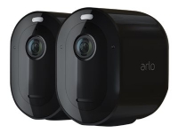 Arlo Pro 3 Wire-Free Security Camera System - Portinngang + kamera(er) - trådløs (802.11b, 802.11g, 802.11n) - 2 kamera(er) - svart