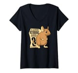 Womens I Like Octodons And Maybe 3 People Rat Ordinary Degu V-Neck T-Shirt