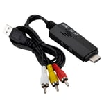 1080p HDMI til RCA-adapter - Sort