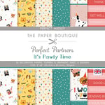 Creative World of Crafts The Paper Boutique-Perfect Partners-It's Pawty Time-Medley, Mullticoloured, 8 x 8 inches