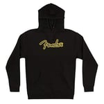 Fender Yellow Stitch Logo Hoodie - Size: XXL - Color: Black