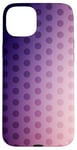 Coque pour iPhone 15 Plus Dégradé de couleur violet et rose à pois