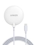 Anker 313 Chargeur magnétique sans Fil avec câble USB-C de 150 cm, Convient Uniquement pour iPhone 15/15 Pro / 15 Pro Max / 14/13 / 13 Mini / 13 Pro / 13 Pro / 13 Pro Max / 12 (sans Bloc