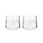 Denby - Natural Canvas Small Tumblers Set of 2 - 400ml Hand Blown Hand Finished Water Glasses - Dishwasher Safe, Contemporary Clear