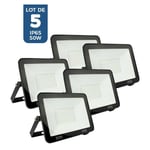 Barcelona Led - 5er-Pack LED-Strahler für den Außenbereich 50W - 95lm/W - IP65