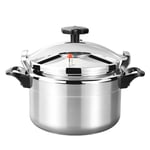 7L Aluminium Pressure Cooker Quick with Lid Latch Indicator Explosion-Proof