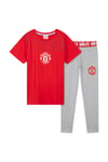 Manchester United F.C. Kids Boys Pyjama Set Childrens Nightwear Sleepwear