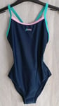 Zoggs SwimsuitCannon Strike Back Costume Women - Navy/Mint/Pink Size UK 8