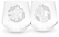 Pokémon Magikarp & Gyarados Glass Set transparent