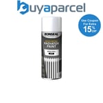 Ronseal 35093 One Coat Radiator Spray Paint Satin White 400ml RSLQDRSWS400