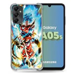 Cokitec Coque Renforcée pour Samsung Galaxy A05S Manga Dragon Ball Sangoku Blanc