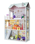 Eichhorn 100002510 – Maison de poupée en Bois Non montée 14 pièces Dimensions : 38 x 84 x 123,5 cm Coloré