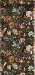 Walls4You papier peint fleurs vert, rose et orange - 0,53 x 10,05 m - 935329