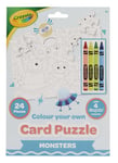 Crayola Colour Your Own Card Puzzle -Monsters