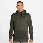 Nike Mens Fz Top Therma CU6231-356 Sweat à Capuche d'entraînement avec Fermeture éclair intégrale Sequoia/Vert Roux/HTR/Noir, S