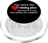 You Were My Missing Puzzle Piece Valentines Day Couple Heart PopSockets PopGrip pour MagSafe