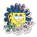 SpongeBob Squarepants Flower Sticker, Accessories