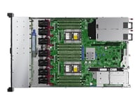 HPE ProLiant DL360 Gen10 - Serveur - Montable sur rack 1U - 2 voies - 1 x Xeon Silver 4214R / jusqu'à 3.5 GHz - RAM 32 Go - SATA/SAS - hot-swap 2.5" baie(s) - aucun disque dur - Gigabit Ethernet - Aucun SE fourni - moniteur : aucun