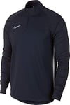 NIKE Men's Dri-fit Academy T shirt, Obsidian/White/White, XL UK