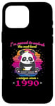 Coque pour iPhone 16 Pro Max Né en 1990 Anniversaire Fun Panda Gaming Unlock The Next Level