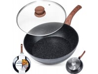 Vilde Induktionsstekpanna Med Glaslock Granit Non-Stick Vilde 28Cm