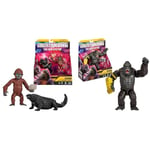 MonsterVerse Godzilla x Kong: The New Empire, 3.5-Inch Suko and Titanus Doug Action Figure Toys & Godzilla x Kong: The New Empire, 6-Inch Kong Action Figure Toy, Iconic Collectable Movie Character