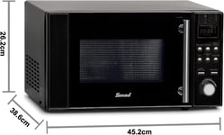 Smad 20L Combination Microwave Oven, Microwave with Grill 1200W Convection Oven