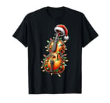 Cello Music Instrument Christmas Hat Xmas T-Shirt