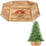 Jupe de Sapin de Noël Pliable de 80 cm pour décoration d'arbre de Noël