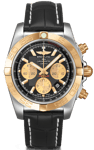 Breitling Watch Chronomat 44 Steel Gold Black Onyx