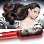 Small Electric Hair Straightener Curler Comb for Home and Travel Use LVE UK