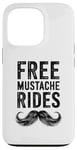 Coque pour iPhone 13 Pro Free Moustache Rides Moustache Face Sitting