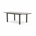 Table de jardin en aluminium marron 215/135x90 cm - Tokyo