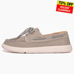 Timberland Gateway Pier Mens Premium Canvas Deck Boat Loafer Shoes Grey