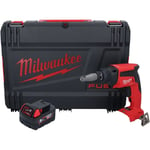 M18 FSG-501X Visseuse pour cloisons sèches sans fil 18 v 13 Nm Brushless + 1x batterie 5,0 Ah + hd Box - sans chargeur - Milwaukee