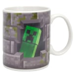 Minecraft Creeper Värmeförändrande Mugg En Storlek Grå/Grön Grey/Green One Size