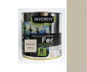 PEINTURE ANTIROUILLE 8 ANS GRIS BEIGE SABLE BRILLA 0.5L FER METAL METAUX FERREUX