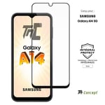 TM-Concept® Verre trempé intégral pour Samsung Galaxy A14 Noir - adhérence 100%