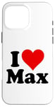 Coque pour iPhone 16 Pro Max J'AIME BEAUCOUP MAX