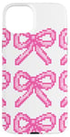 iPhone 15 Plus Pixel Pink bows bows Video Game bow for women and girls Case