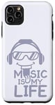 Coque pour iPhone 11 Pro Max Music Is My Life Sounds Listening Melody Beats Vibes Lover