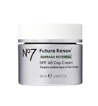 No7 FUTURE RENEW Damage Reversal Day Cream SPF 40 - 50ml - Brand New Boxed