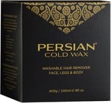 Persian Cold Wax Kit, Hair Removal Sugar Wax for Fine to Medium Hair Types Body