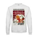 Sweat Shirt Homme Vieille Affiche Anglaise De Film Learn The Secret Of 5 Fingers Of Death Rétro Poster Cinéma