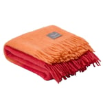 Stackelbergs - Mohair Pläd Dip Dyed Orange/Pion från Sleepo