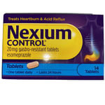 Nexium Control 20mg Tablets Treats Heartburn&Acid Re flux-14 Tablets X 2